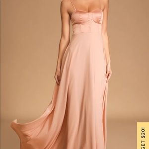 LULUS - Bustier Maxi Dress - NWT